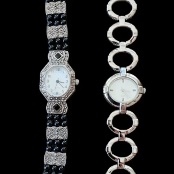 Avon | Accessories | Two Vtg Avon Womens Black Onyx Beaded  display picture 2